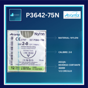 NYLON 2-0 P3642 ATRAMAT C/12