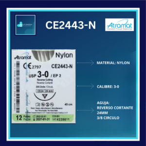 NYLON 3-0 CE2443 ATRAMAT C/12