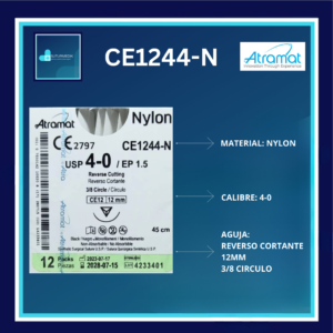 NYLON 4-0 CE1244 ATRAMAT C/12