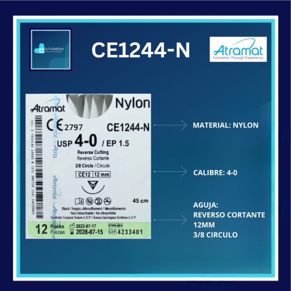 NYLON 4-0 CE1244 ATRAMAT C/12