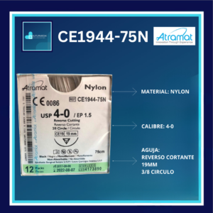 NYLON 4-0 CE1944 ATRAMAT C/12