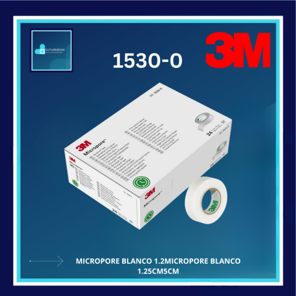 MICROPORE BLANCO 1.25CM 1530-0  C/24 ROLLOS