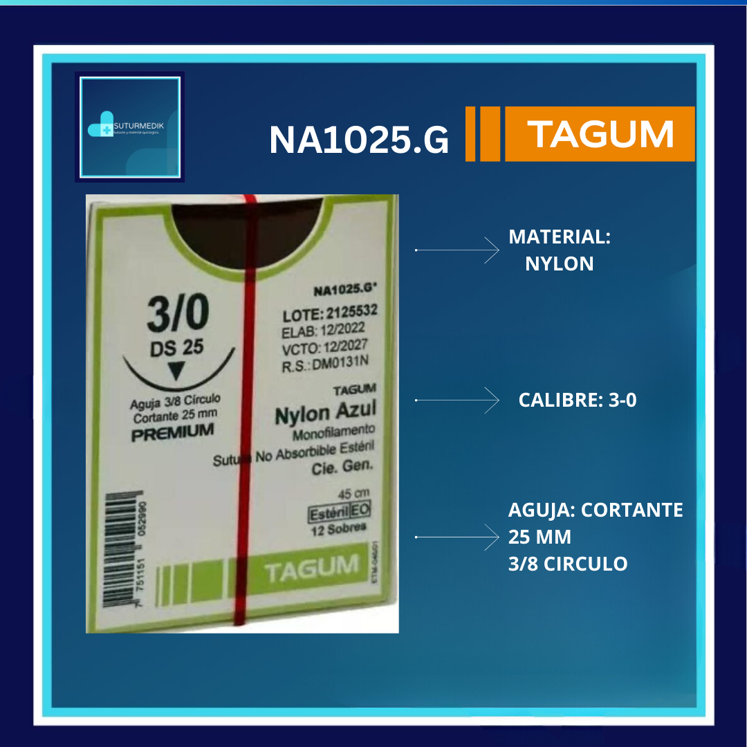 NYLON 3-0 NA1025.G TAGUM C/12