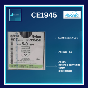 NYLON 5-0 CE1945 ATRAMAT C/12