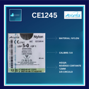 NYLON 5-0 CE1245 ATRAMAT C/12