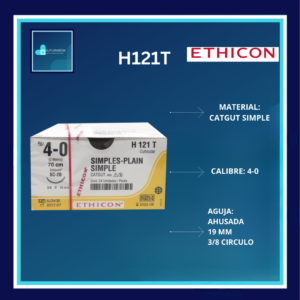 CATGUT SIMPLE 4-0  H121T ETHICON DOCENA