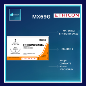 ETHIBOND EXCEL 2 MX69G  DOCENA ETHICON