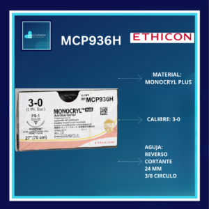 MONOCRYL 3-0 MCP936H DOCENA ETHICON