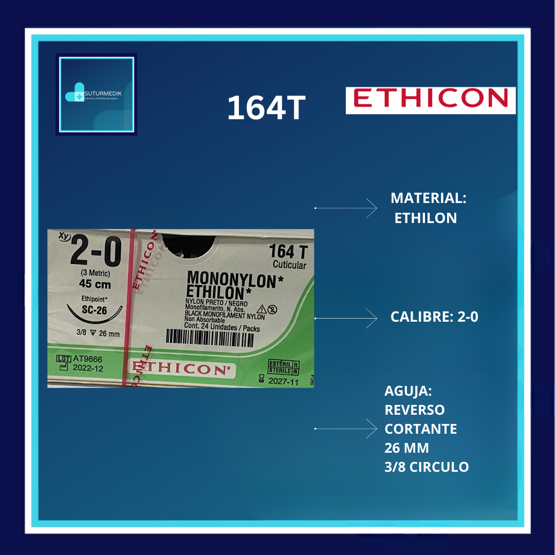 ETHILON 2-0 164T DOCENA ETHICON