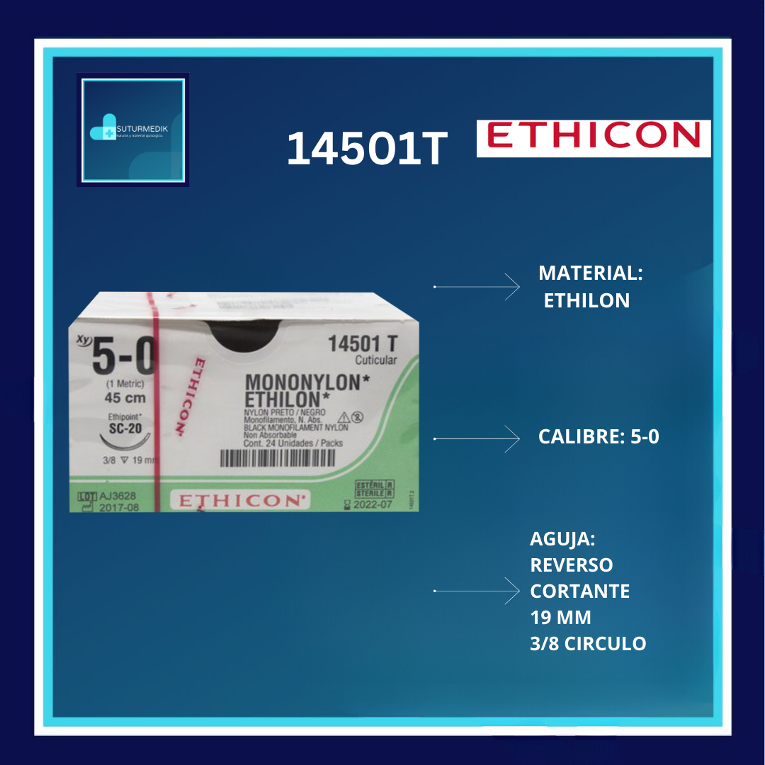 ETHILON 5-0 14501T DOCENA ETHICON