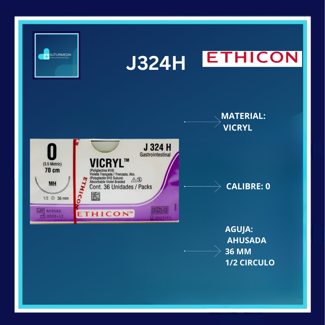 VICRYL 0 J324H DOCENA ETHICON