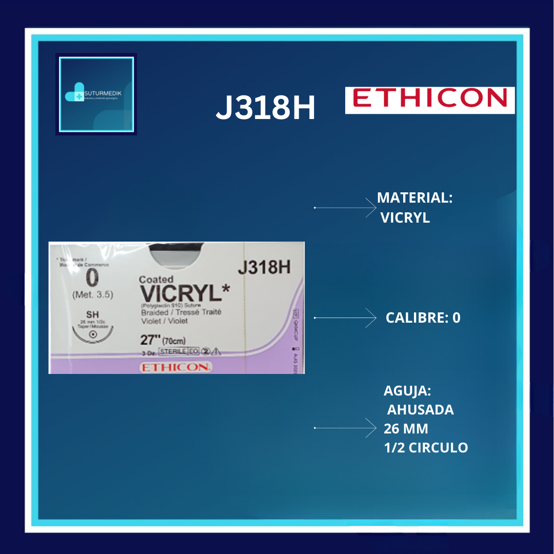 VICRYL 0 J318H DOCENA ETHICON