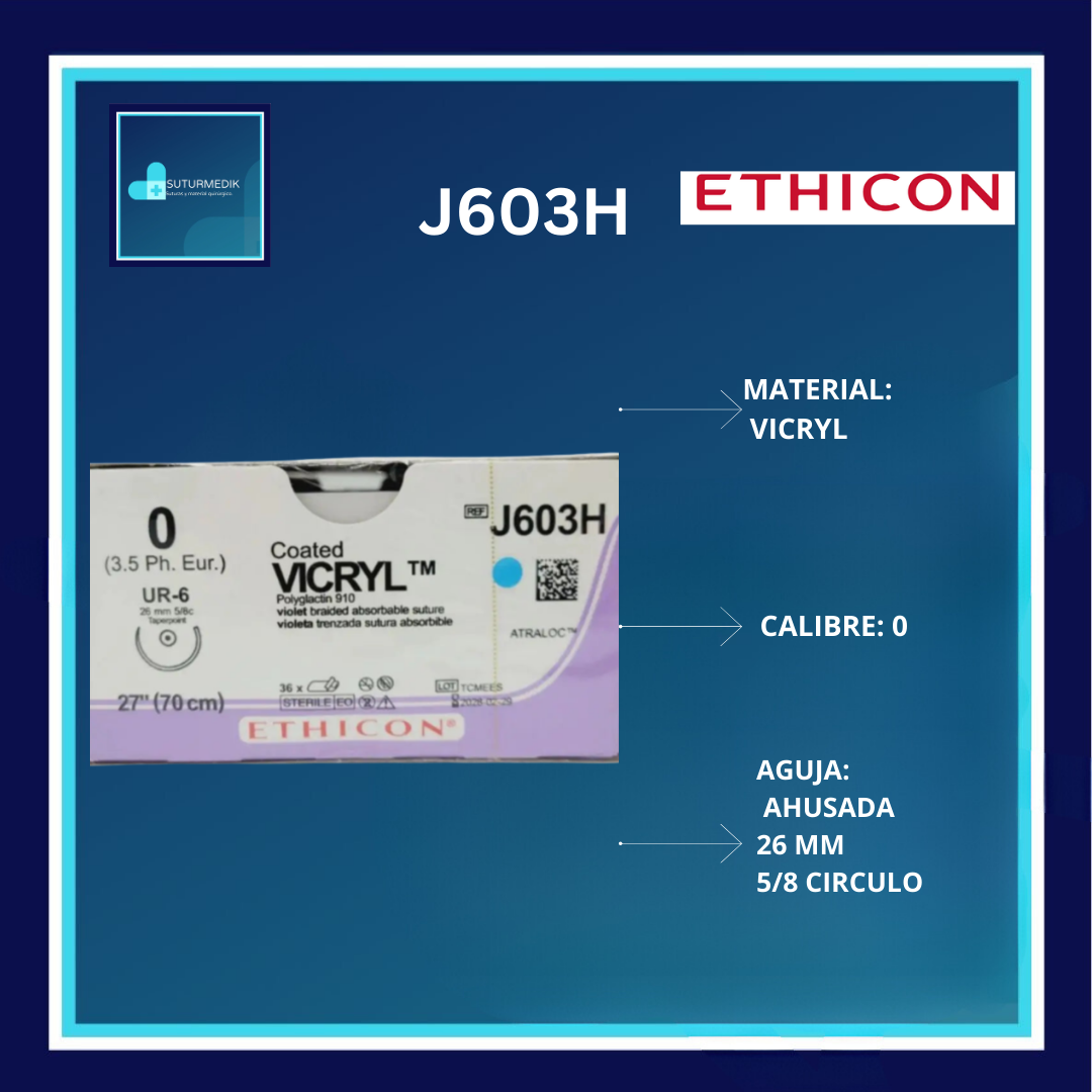 VICRYL 0 J603H DOCENA ETHICON