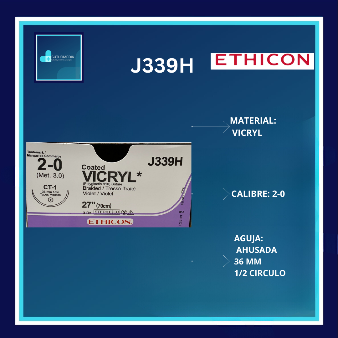 VICRYL 2-0 J339H DOCENA ETHICON