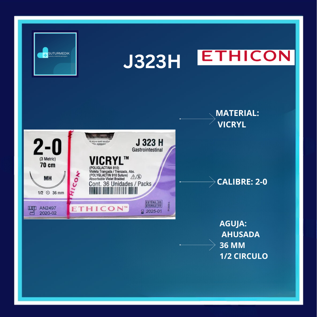 VICRYL 2-0 J323H DOCENA ETHICON