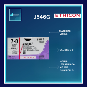 VICRYL 7-0 J546G DOCENA ETHICON