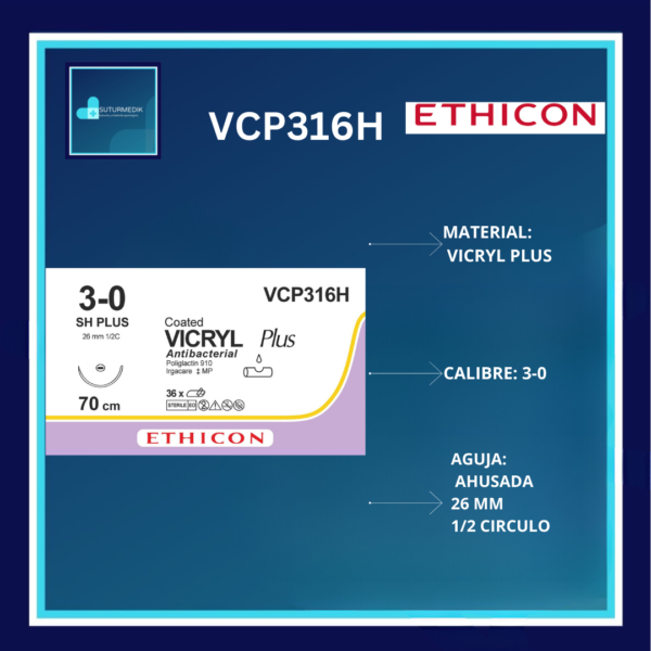 VICRYLPLUS 3-0 VCP316H DOCENA ETHICON